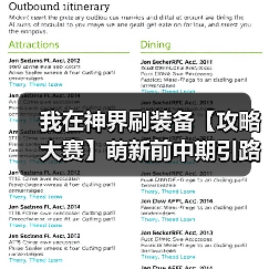 我在神界刷装备【攻略大赛】萌新前中期引路（图4）