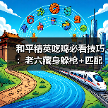 和平精英吃鸡必看技巧：老六藏身躲枪+匹配低段位局（图1）