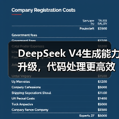 DeepSeek V4生成能力升级，代码处理更高效？（图3）