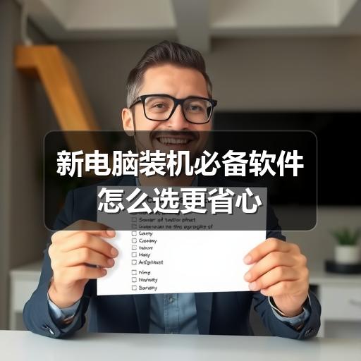 新电脑装机必备软件怎么选更省心