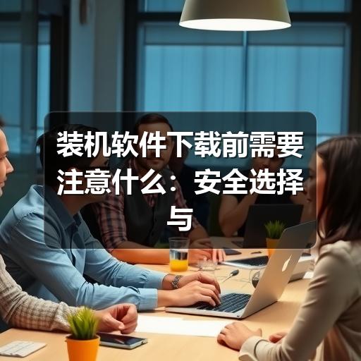 装机软件下载前需要注意什么:安全选择与安装指南