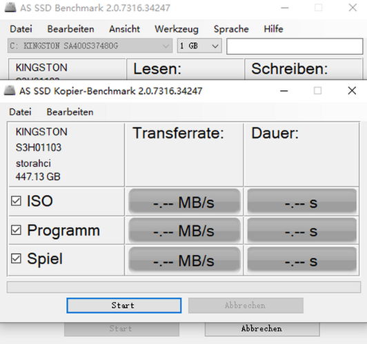 AS SSD Benchmark