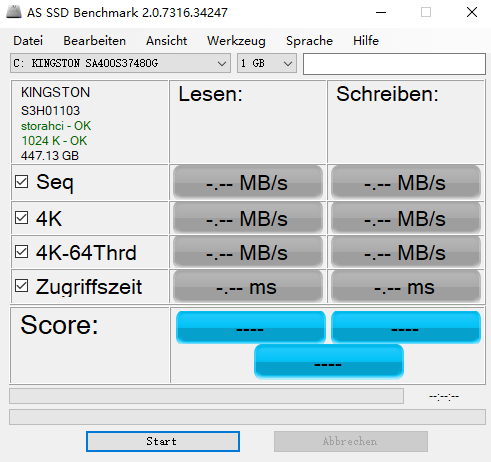 AS SSD Benchmark