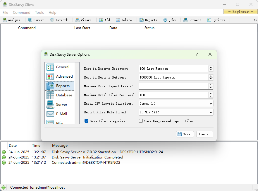 Disk Savvy Server