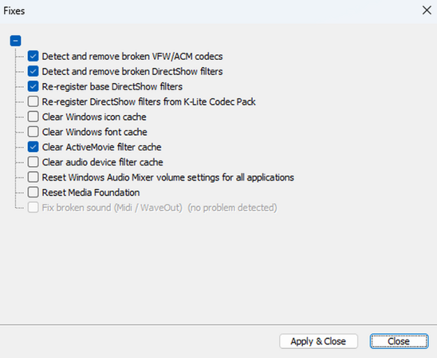 K-Lite Codec Pack